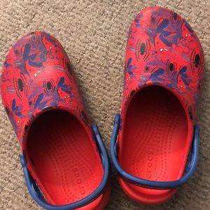 Spider-Man crocs size 1-2